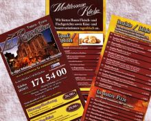 Bild: Unsere neue Speisekarte